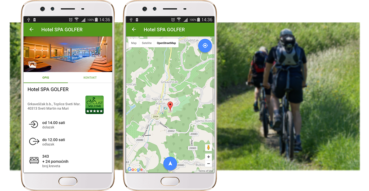 Mobilna aplikacija - detalji smještajnog objekta Mobilna aplikacija - detalji smještajnog objekta
